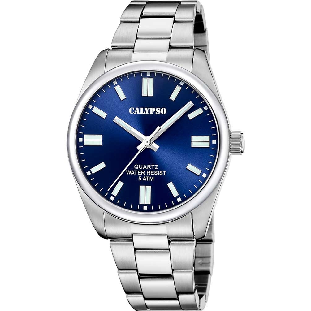 Reloj Calypso basic hombre K5862/3 esfera azul brazalete acero
