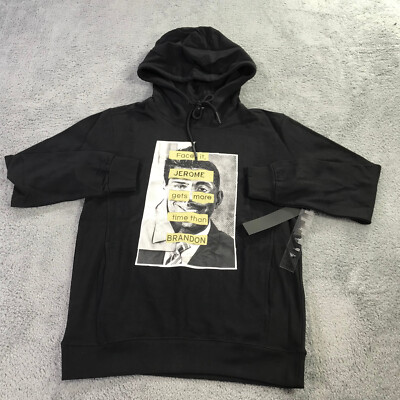 ROC NATION Sweater Mens Medium Paper Plane Kanye West Jay Z Bars Rap Hoodie a453