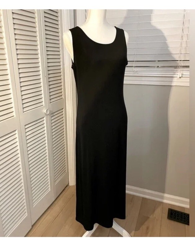 Travelers by Chico's Maxi Dress Women's Size 0/small Black Stretchy Sleeveless