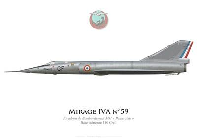 Print Mirage IVA, EB 3/91 ''Beauvaisis'', BA 110 Creil (von G. Marie)