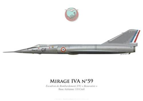 Print Mirage IVA, EB 3/91 "Beauvaisis", BA 110 Creil (par G. Marie) - Afbeelding 1 van 2