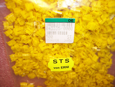 QTY (500) 043335 ERNI CADMIUM YELLOW STRAIGHT CODING KEY 1278 ROHS