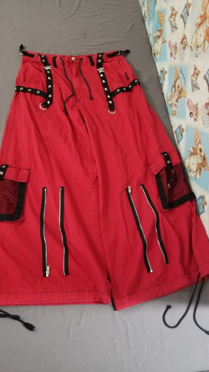 Vintage Y2K Tripp NYC Pants Adult XL Red Black Goth Rave | eBay Vintage Y2K Tripp NYC Pants Adult XL Red Black Goth Rave | eBay