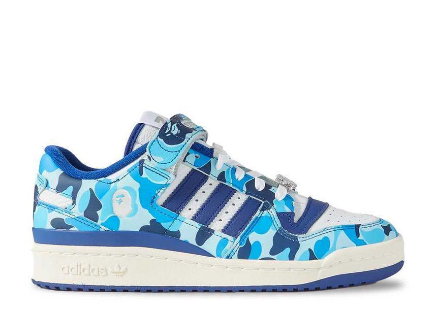 US 9 A BATHING APE adidas Forum 84 Low 30th Anniversary Blue Camo 