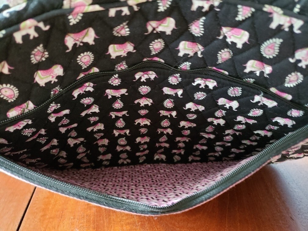 Vera Bradley Laptop Tablet Docs Pattern: Pink Ele… - image 6