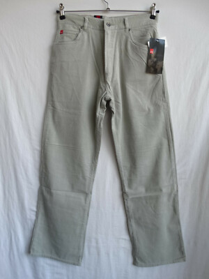 és International Denim Caspian Relaxed Cord Hose W30 NEU Skateboarding stone NOS