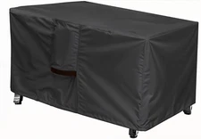 Seal Skin Rectangle Fire Pit Cover Waterproof Heavy Duty, 58"L x 28"W x 15"H