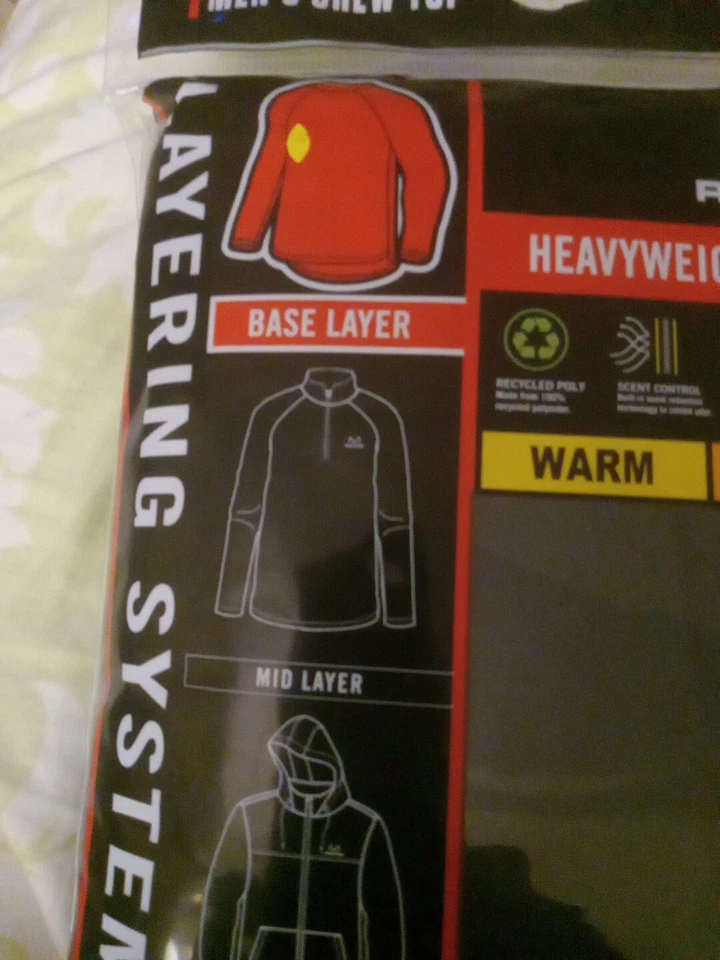 Realtree Men's Heavyweight Fleece Thermal Black top Size XL - Brand New ! - Image 3 of 3