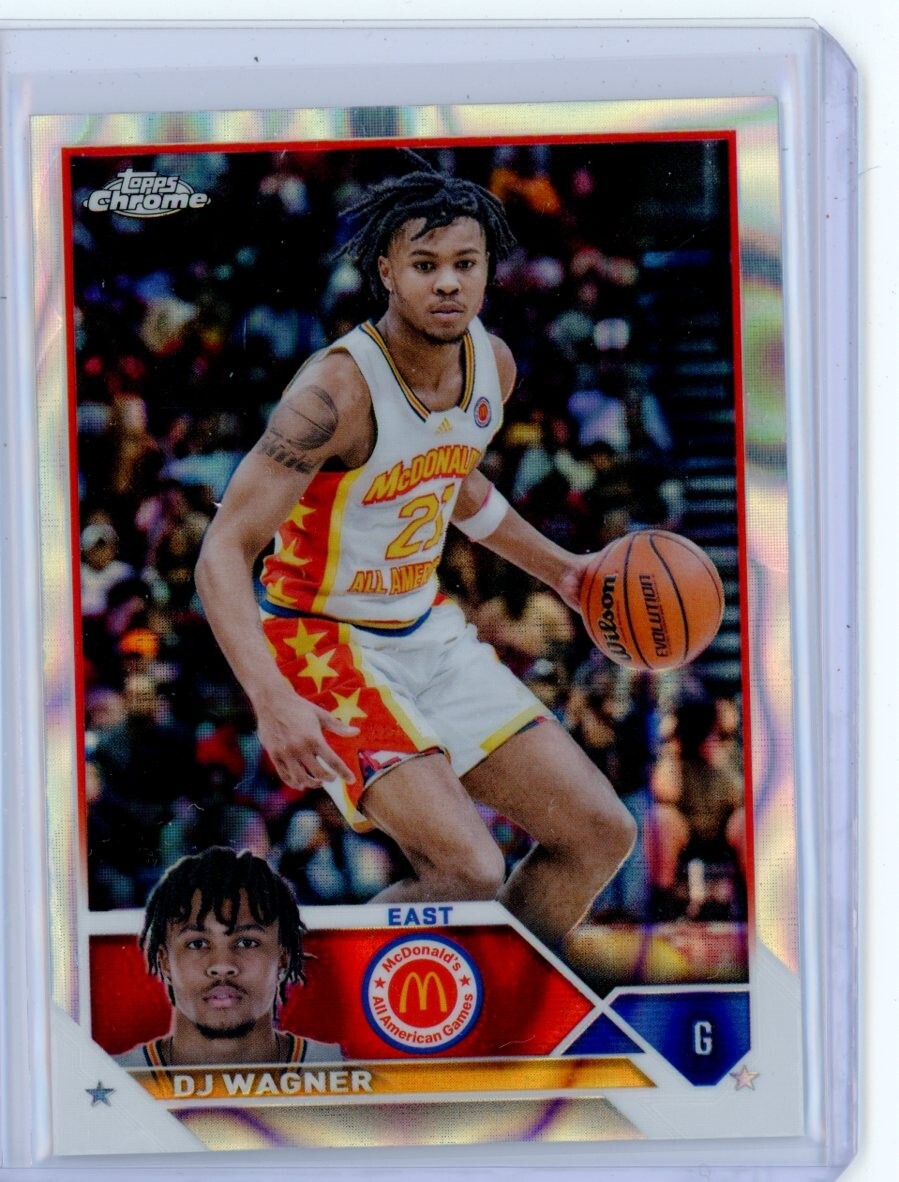 2023-24 Topps McDonald's Chrome DJ WAGNER Lava Refractor Rookie RC 38/299