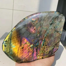 Natural Labradorite Quartz Crystal Freeform Mineral Specimen Healing 1640g