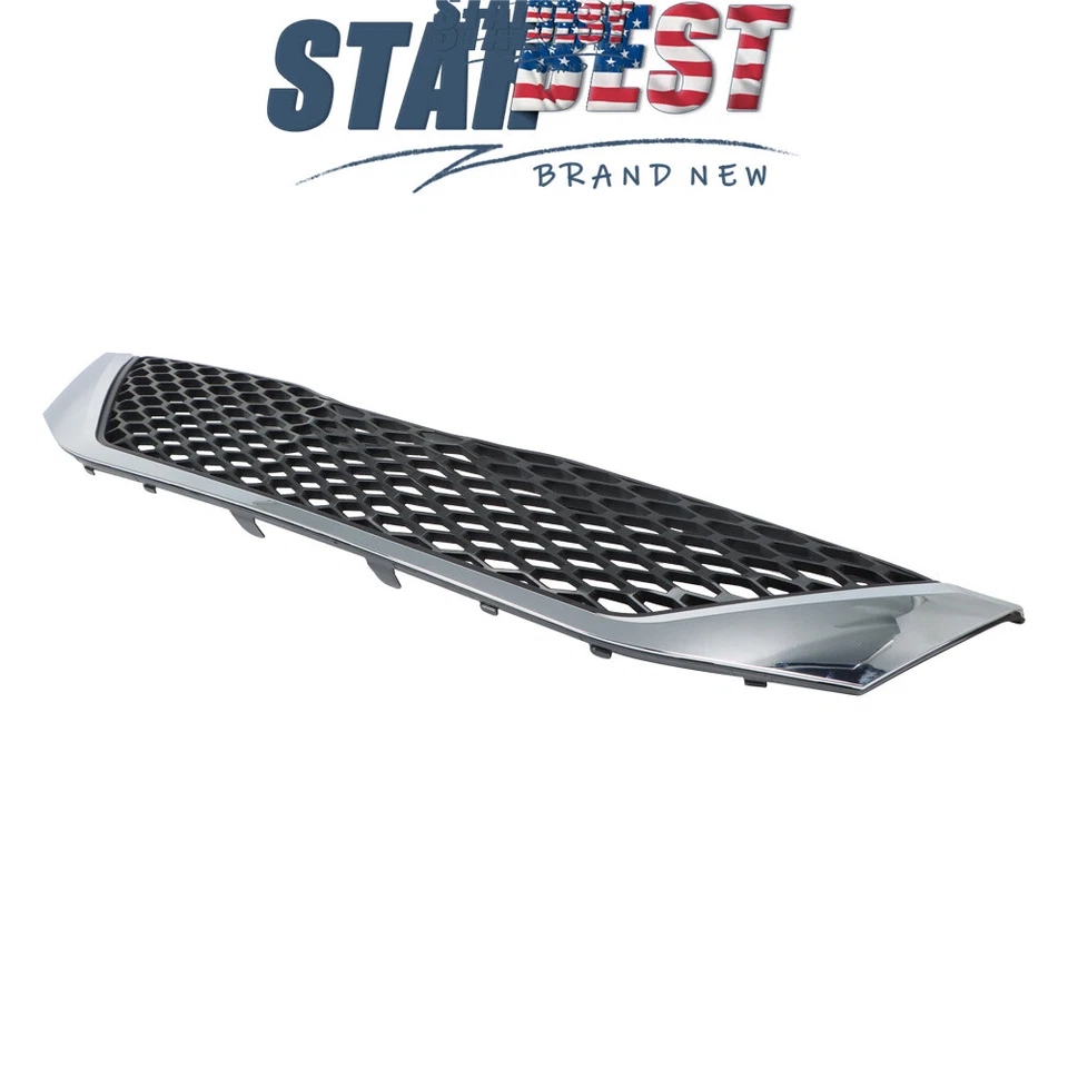 Fit For Toyota Sienna 2011-2017 Front Upper Grille Assembly Chrome Trim&Black Foto 4 de 4