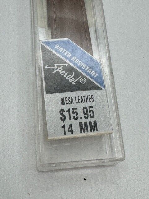 Ladies 14mm Speidel Tan Genuine Mesa Leather Stitched Watch