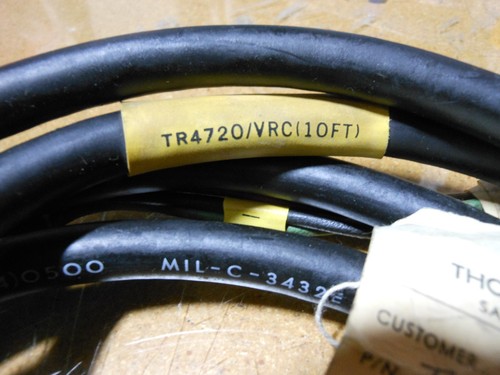 CAVO ALIMENTAZIONE ABRAMS / THOR # TR-4720 NSN: 5995-00-119-2185 TR-4720/VRC 10 PIEDI - Foto 7 di 7
