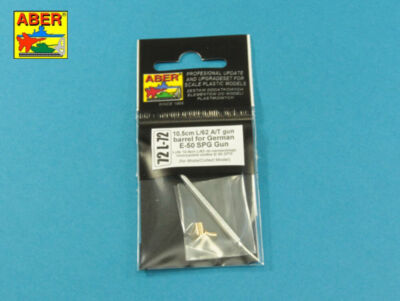 ABER Models 72 L-72 - 1:72 10,5/cm L/62 A/T gun barrel for German E-50 SPG Gun -