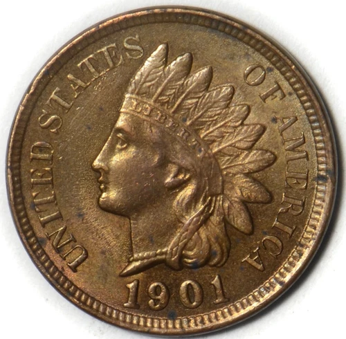 1901 1C RB Indian Cent - UNC