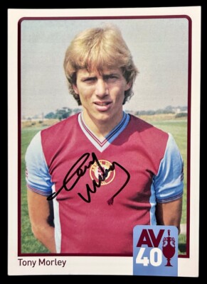Tony Morley HANDSIGNIERTES 6x4 Aston Villa limitierte Auflage Foto *IN PERSON* 1982