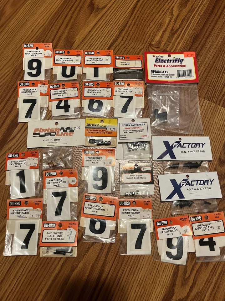 Dubro Sullivan Xfactory Great Planes RC Parts Lot 100 Packages - Image 2 of 4