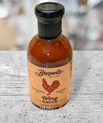 Braswells Old Fashioned Traditional Wing Sauce, 13.oz Bottle