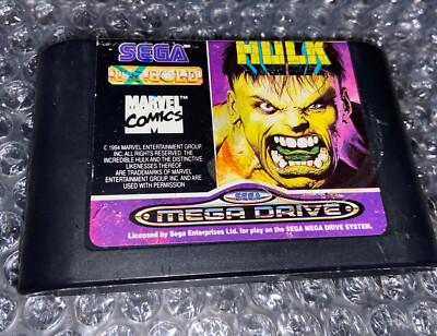 The Incredible Hulk Sega Genesis Video Game Cart Only Tested ...