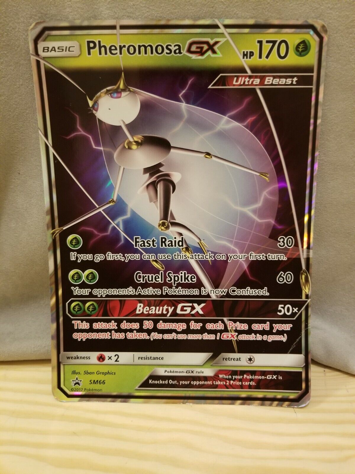 Pheromosa GX SM66 Wave Holo JUMBO OVERSIZED Promo - Ultra Beasts