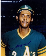 ANGEL MANGUAL OAKLAND A'S SIGNED AUTOGRAPHED 8X10 PHOTO W/COA