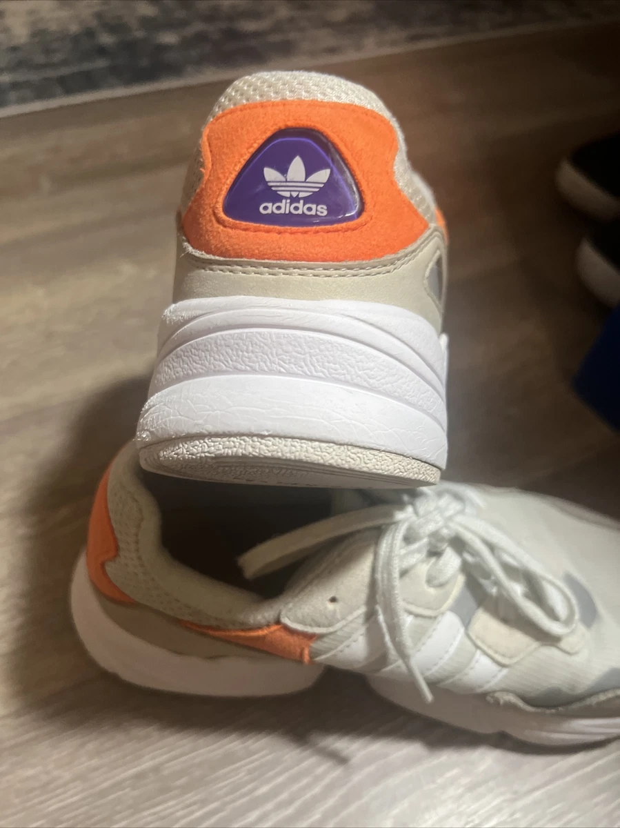 Adidas Yung 96 Clear White Cream Orange Men Athletic Shoes F97179 Size 4