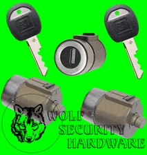 Yukon Blazer Suburban 92 93 94 Front Door & Rear Lock Cylinder Set 2 GM Key