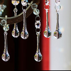 New ListingDahi 14Pcs 3Inch Christmas Glass Teardrop Ornaments Crystal Clear Glass Raindrop