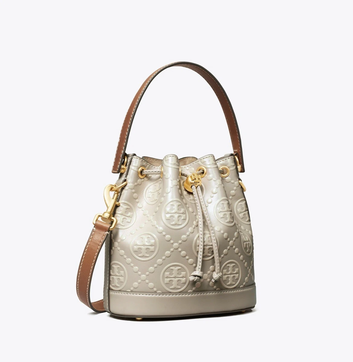 Tory Burch T Monogram Micro Bucket Bag