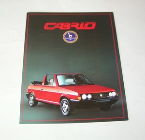 Fiat Bertone Ritmo Cabrio Prospekt 6 83 brochure 1983 Auto PKW Broschüre Italien