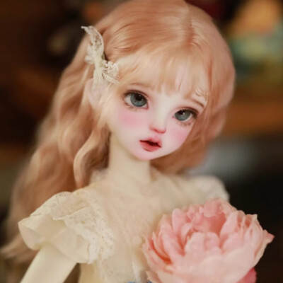 1/4 BJD Doll SD Resin Joint Face Makeup Delicate Mermaid Girl Bare