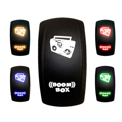 12V ON/OFF Waterproof Rocker Switch ''Boom Box'' Off Road 4x4 UTV Sand Rail Marine