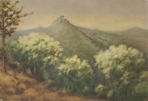 Postcard Castelmonte Sanctuary Santuario Chestnuts Flowers Art Italy Posted 1962 - Picture 2 of 6