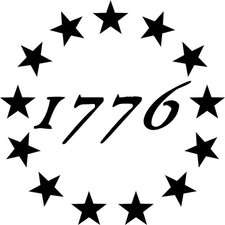 Circle Of Stars 1776 Vinyl Decal Patriotic American Betsy Ross Helmet Sticker Circle Of Stars 1776 Vinyl Decal Patriotic American Betsy Ross Helmet Sticker