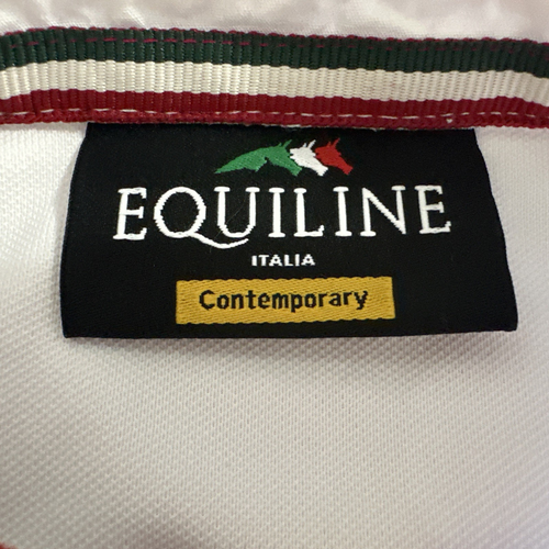 EQUILINE White Show Shirt 46 XL 10 Short Sleeve Equestrian - Picture 7 of 10