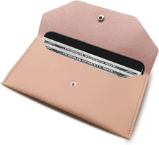 BLMHTWO Cash Wallets for Women - Reusable Leather Cash Envelope Wallet for Budge