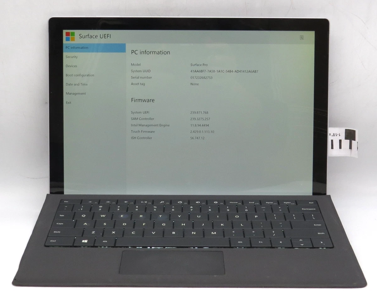 Microsoft Surface Pro 8 GB RAM PC Laptops & Netbooks 256 GB SSD