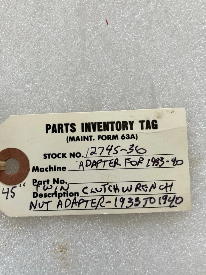 Chave de embreagem Harley WLA WL ADAPTADOR SOMENTE 1940 e anterior - número parcial 12745-26 - Imagem 4 de 4