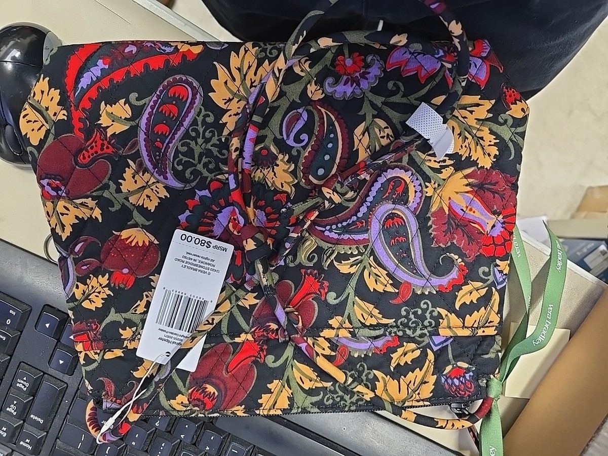バッグ Vera Bradley Premium Cotton Original Hipster Crossbody, Midnight