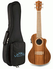 Lanikai MRS-CEC all Solid Morado Concert Acoustic Electric Ukulele with Case