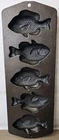 Restored Lodge Fish Cast Iron Mold Pan 5PP2 Bluegill Panfish Cornbread Vintage