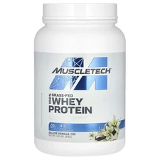 100% Grass-Fed Whey Protein, Deluxe Vanilla, 1.8 lbs (816 g)