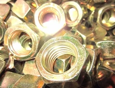 7/8-9 Finished Hex Nuts Grade 8 Yellow Zinc 50 Pieces
