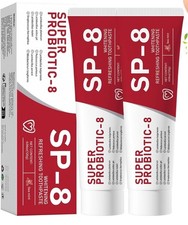 2 Pack SP-8 Probiotics Whitening Toothpaste 3.53 Oz Per Tube Brand New
