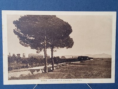 Rome - Acquedotto di Claudio e Via Appia - Old Italian Postcard - Unopened