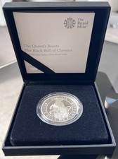 2018 UK 1oz Silver Proof Coin Queen’s Beasts Black Bull Of Clarence COA RM