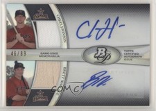 2011 Bowman Platinum Dual Relic 46/89 Chris Johnson Brett Wallace Auto 0c6