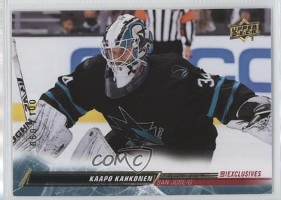 2022-23 Upper Deck Series 1 UD Exclusives 50/100 Kaapo Kahkonen #145 0en4