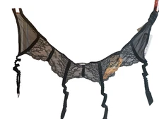 Vintage Lise Charmel Designer French Lingere Garter Belt Le Baiser - Safran US S