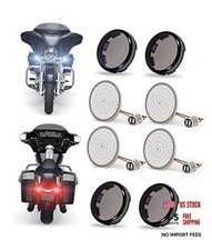 2" LED Motorcycle Turn Signals Lights Kit for Harley Front 1157  Rear 1157